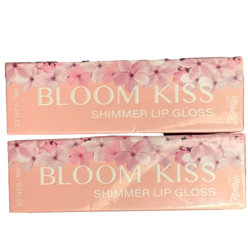 BLOOM KISS (BUNDLE OF 2) Shimmer Lip Gloss FULL SIZE in ASTER & CALLIA